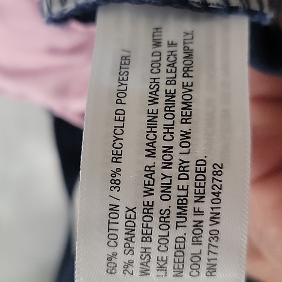 Cat & Jack Girl Navy Straight Reinforced Knee Adjustable Waist Pants Size 10 NWT - Picture 8 of 8